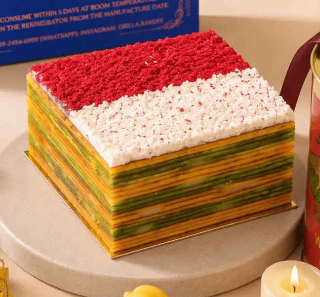 Lapis Legit Merah Putih 9x9 cm